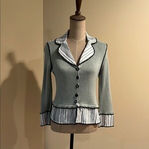 Elaris Women's Green Cardigan Sweater